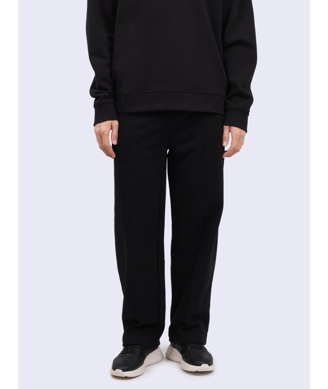 HUGO Черные хлопковые повседневные брюки, фото 6