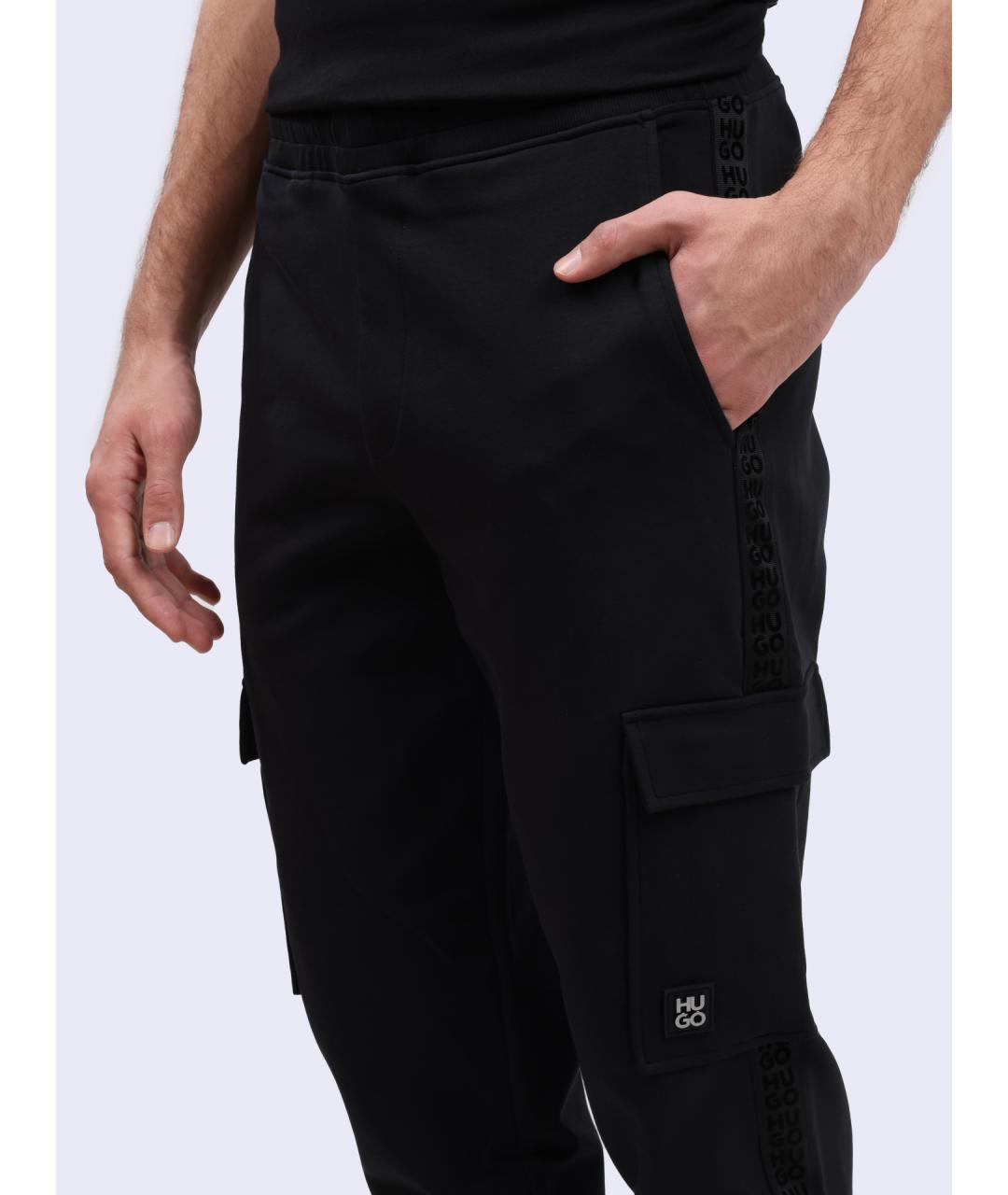 HUGO Черные повседневные брюки, фото 5