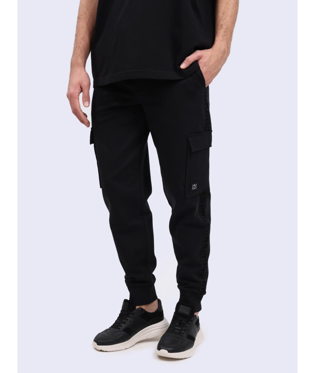 HUGO Черные повседневные брюки, фото 3