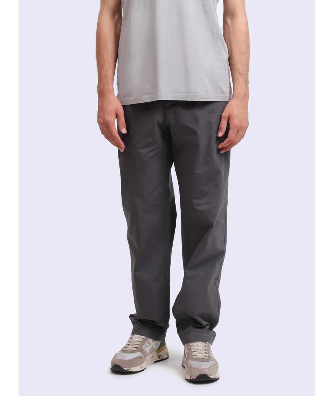 CP COMPANY Серые хлопковые повседневные брюки, фото 2