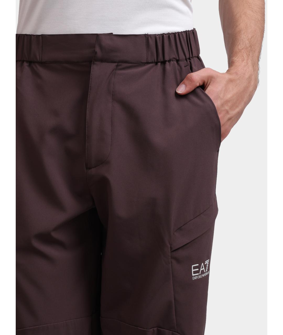 EA7 Коричневые повседневные брюки, фото 5