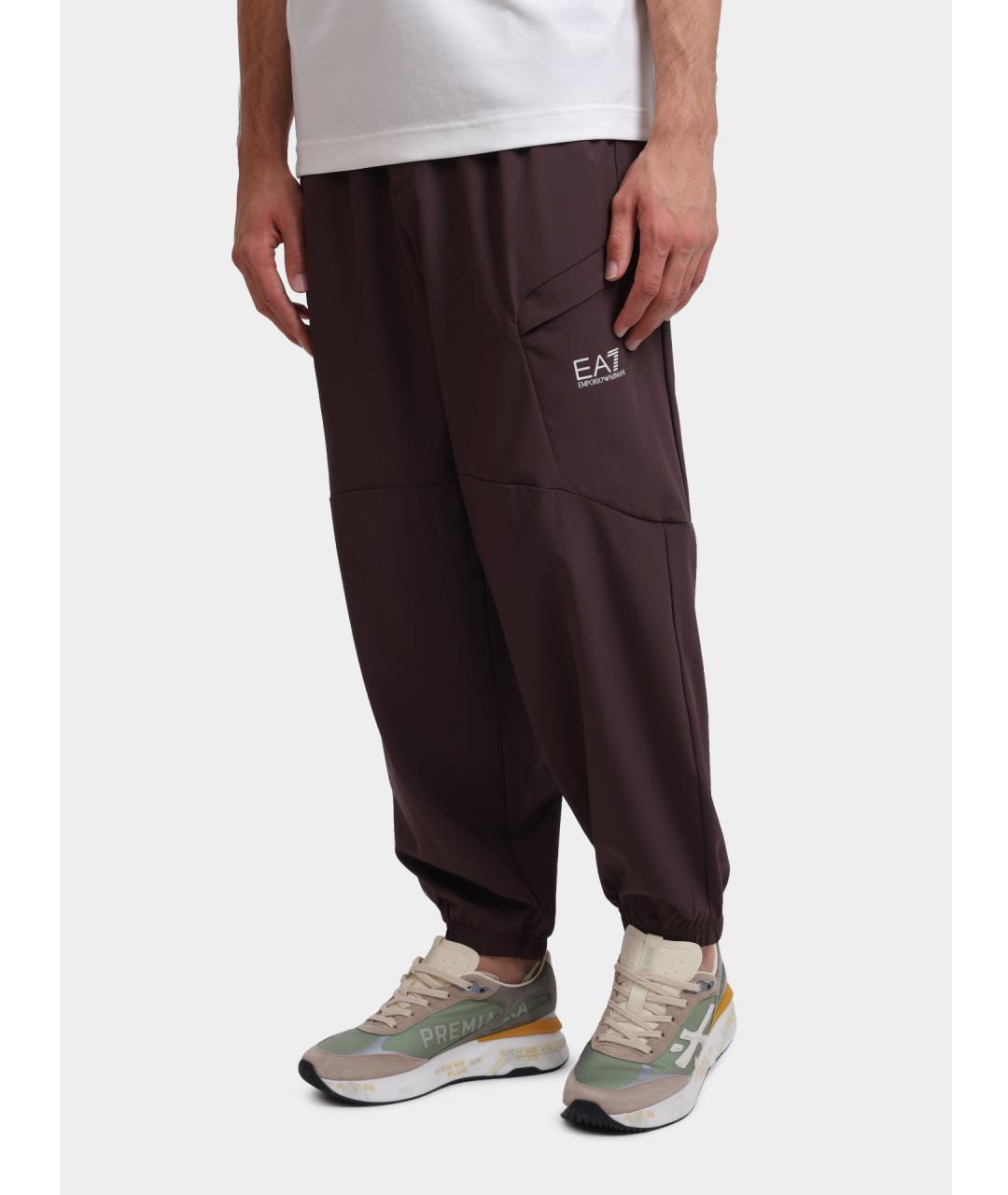 EA7 Коричневые повседневные брюки, фото 4