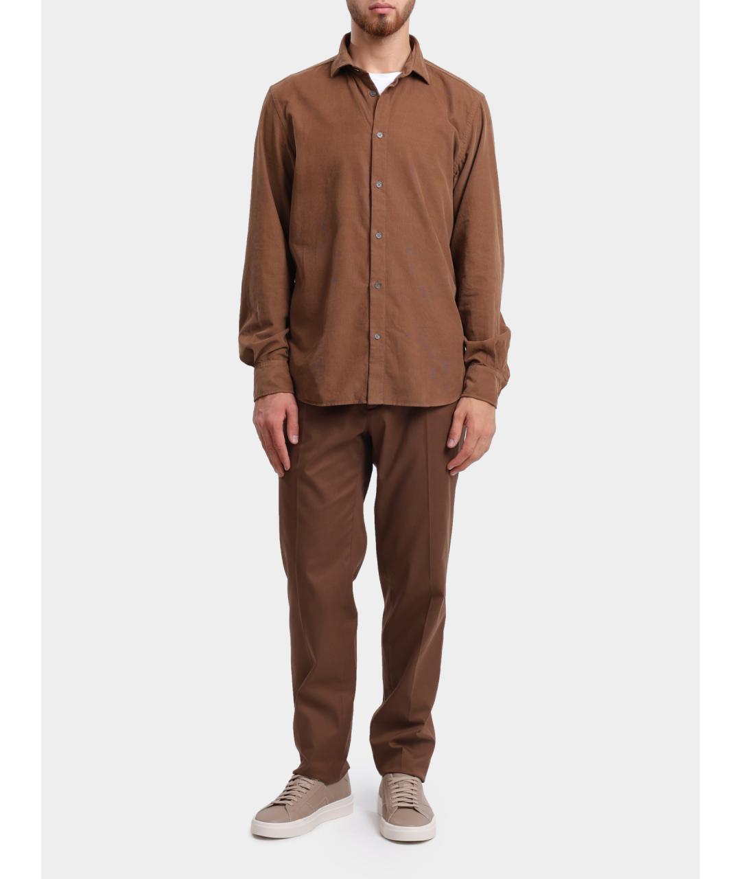 PESERICO Коричневые повседневные брюки, фото 2