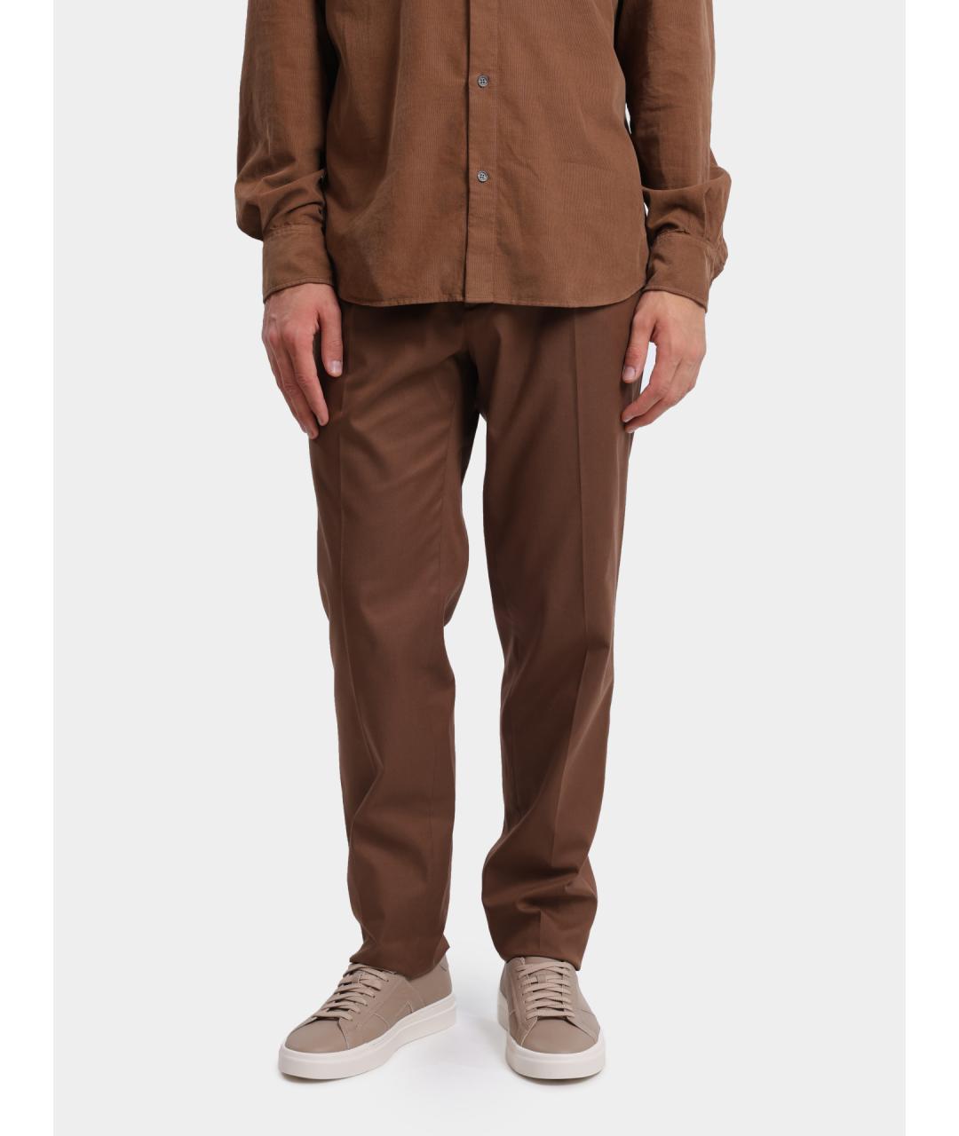 PESERICO Коричневые повседневные брюки, фото 6