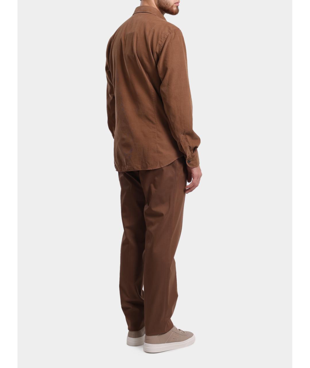 PESERICO Коричневые повседневные брюки, фото 5