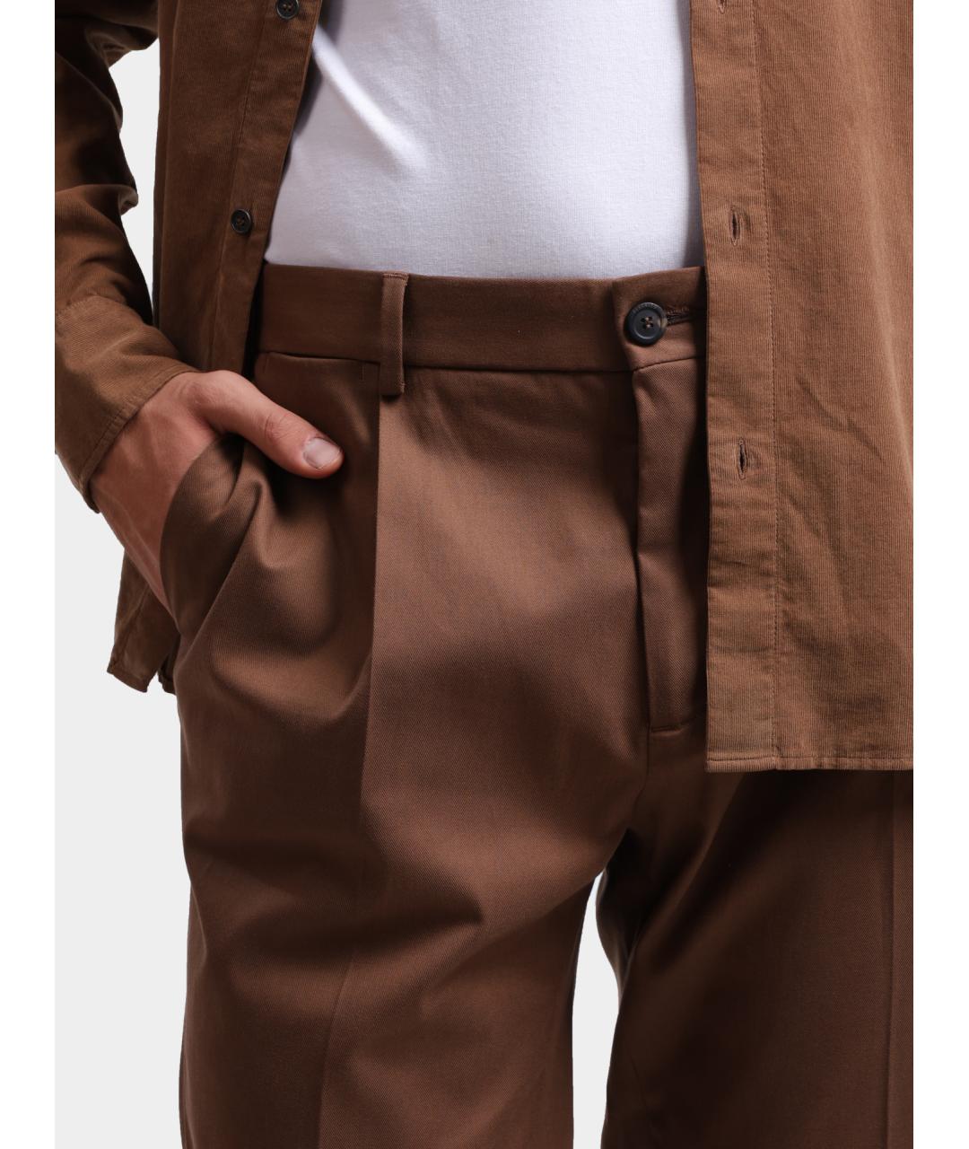 PESERICO Коричневые повседневные брюки, фото 4