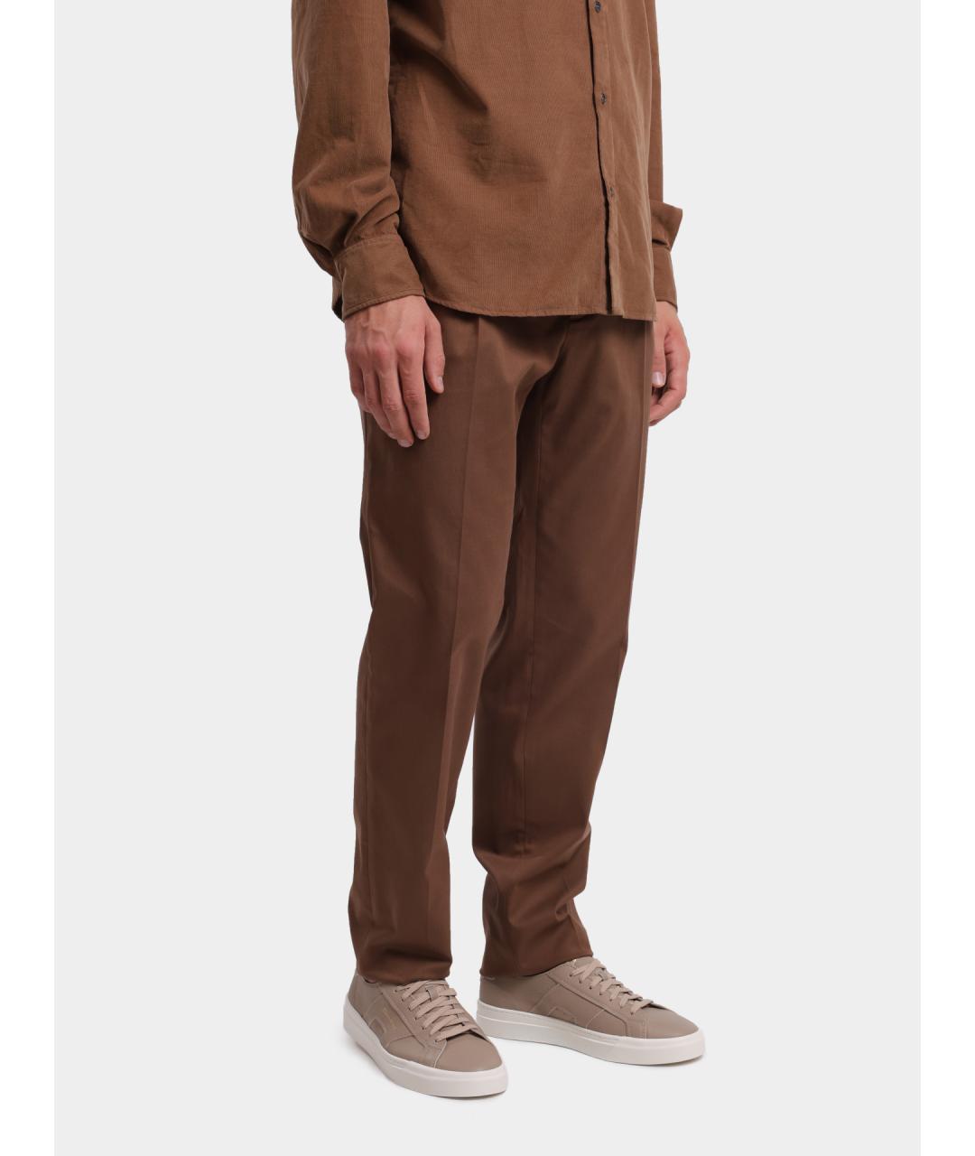 PESERICO Коричневые повседневные брюки, фото 3