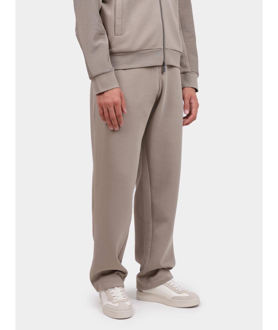ARMANI EXCHANGE Бежевые хлопковые повседневные брюки, фото 3