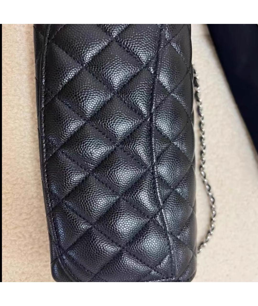 CHANEL Черная кожаная сумка через плечо, фото 3