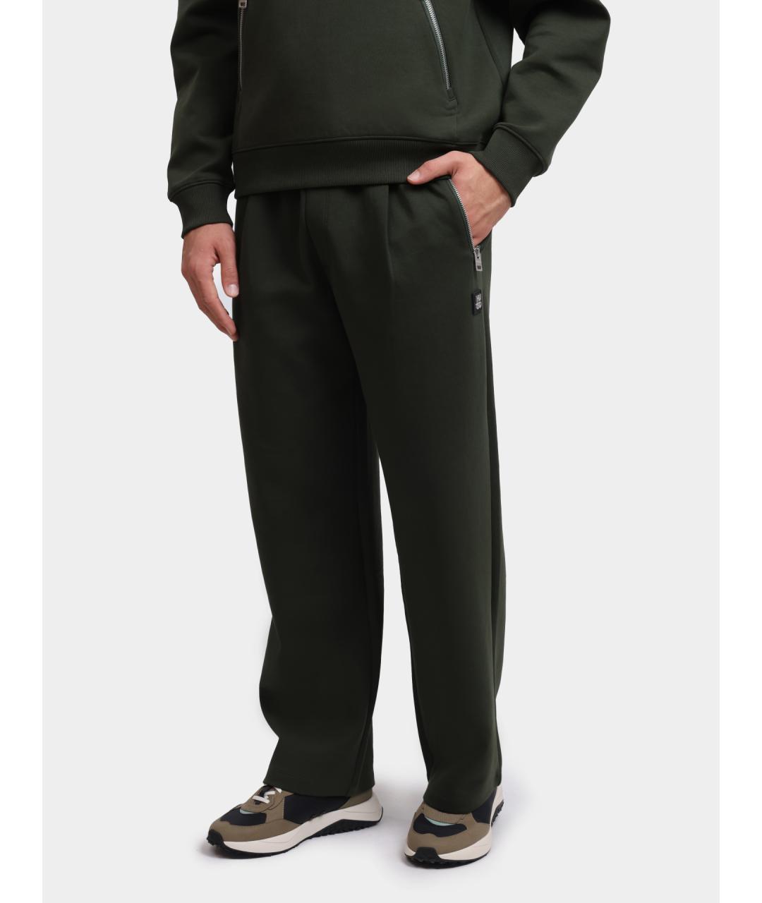 HUGO Зеленые повседневные брюки, фото 5