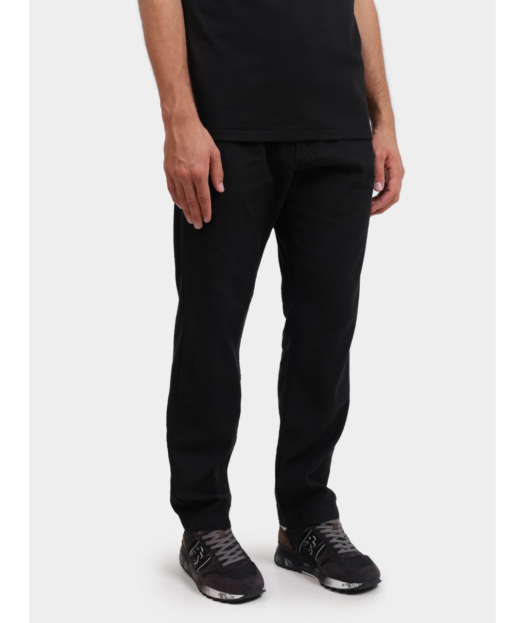 HUGO BOSS Черные повседневные брюки, фото 2