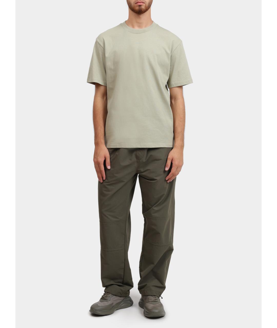 HUGO Хаки полиамидовые повседневные брюки, фото 3