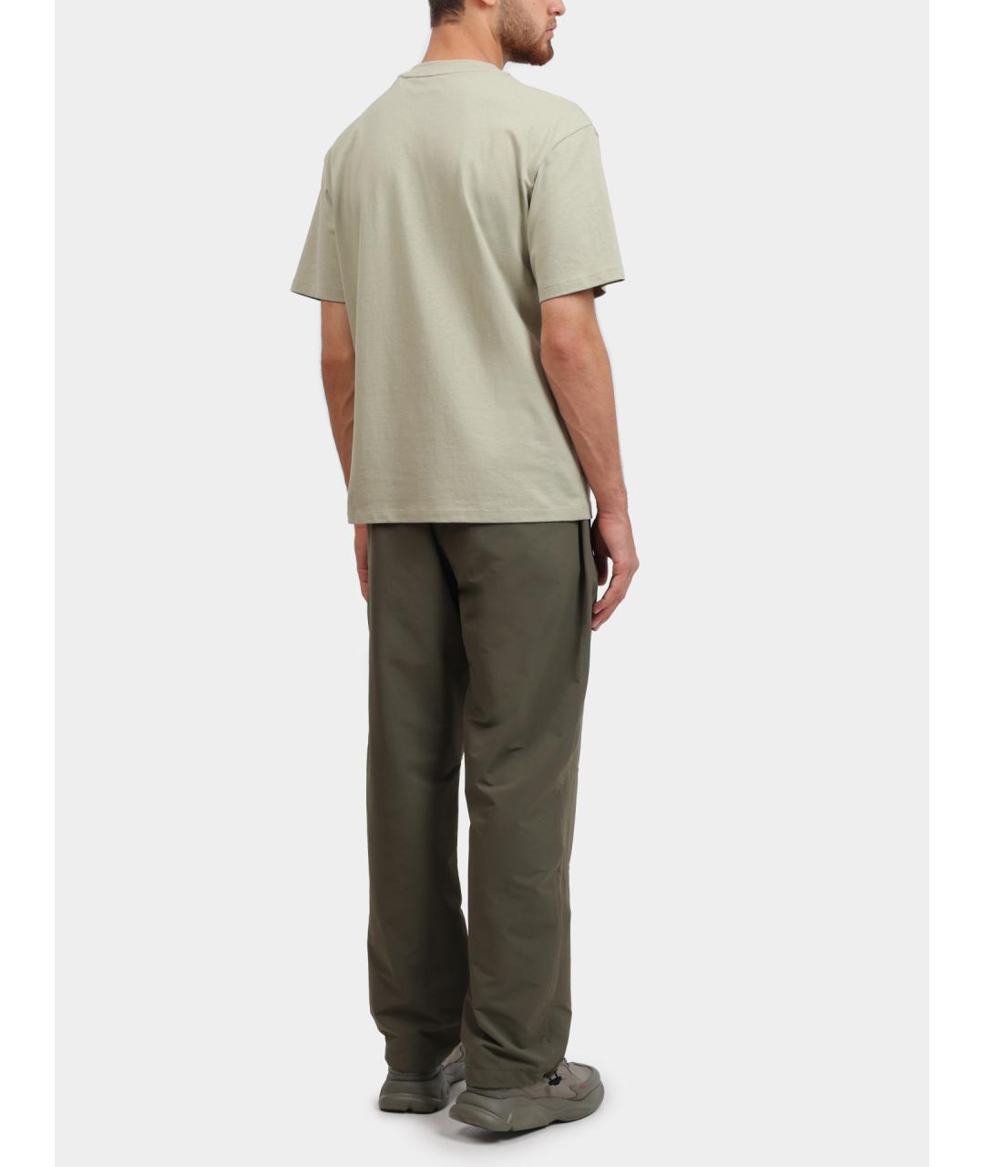 HUGO Хаки полиамидовые повседневные брюки, фото 4