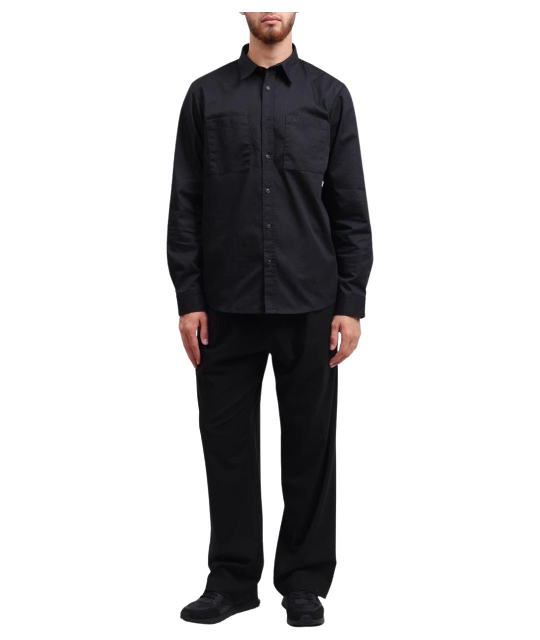 HUGO Черные повседневные брюки, фото 1