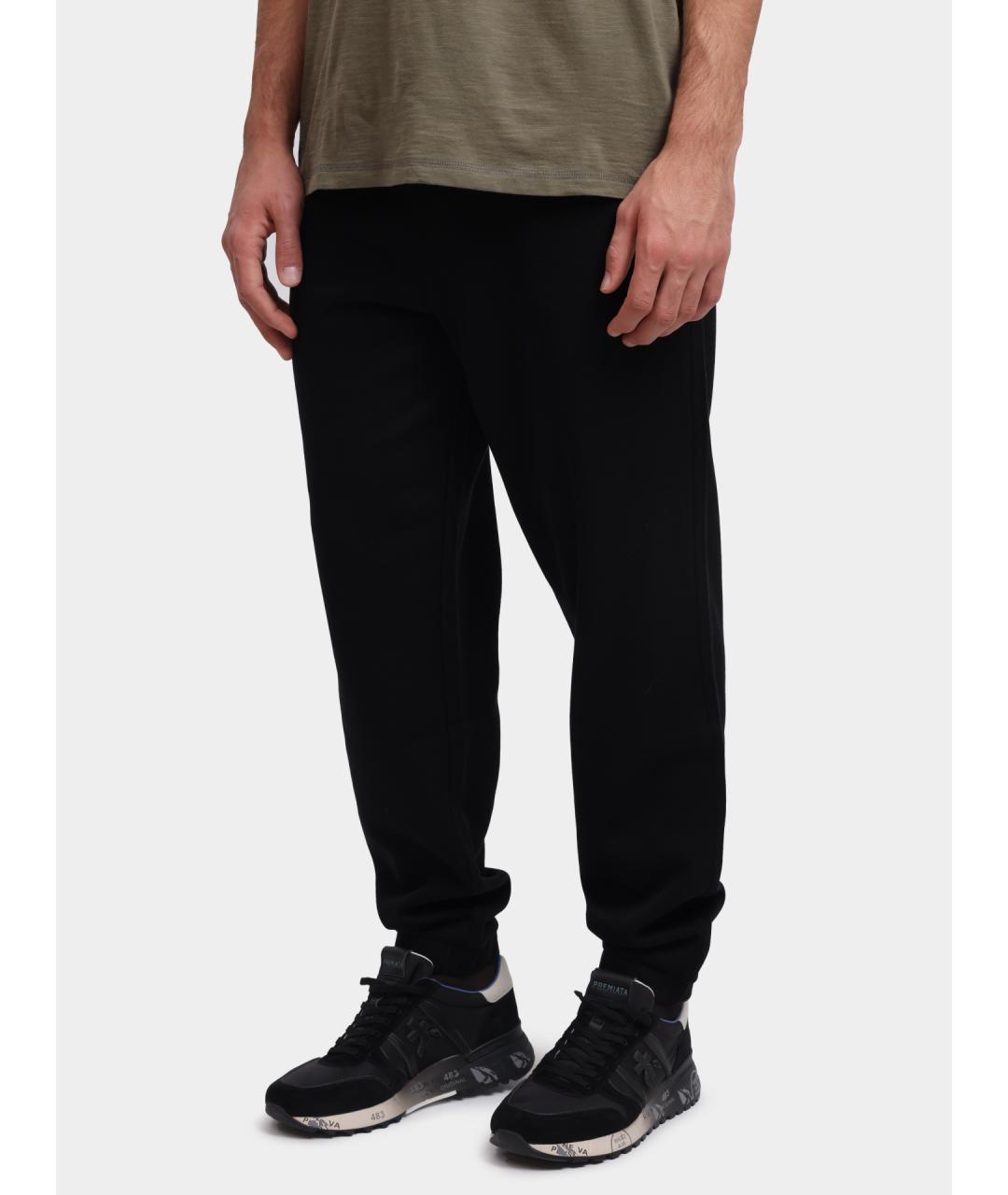 HUGO BOSS Черные хлопковые повседневные брюки, фото 3