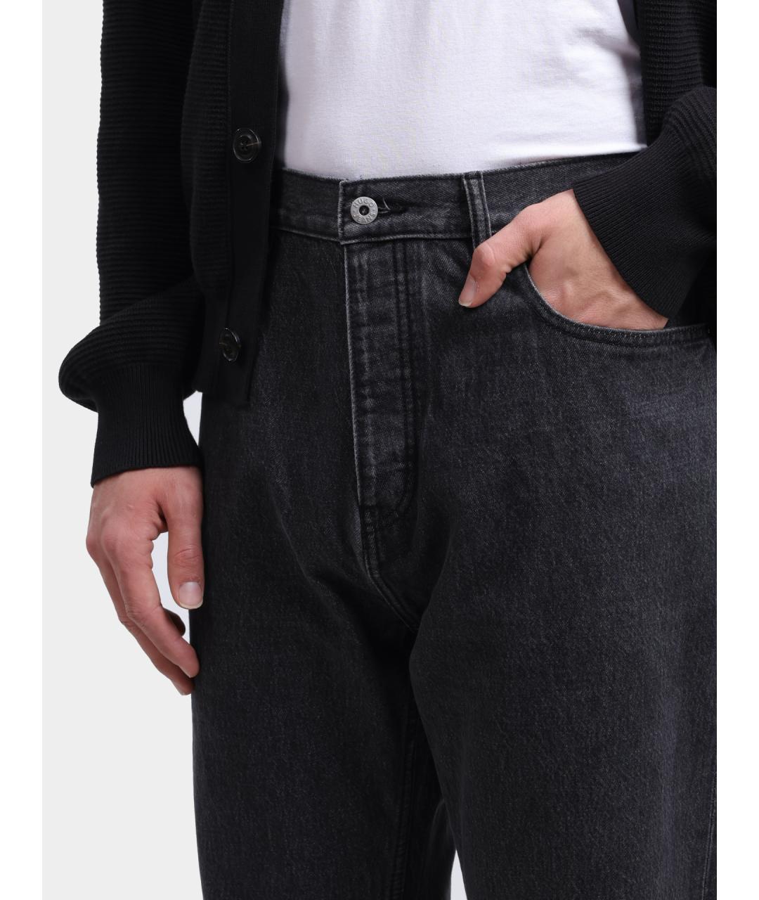 HUGO Антрацитовые прямые джинсы, фото 4
