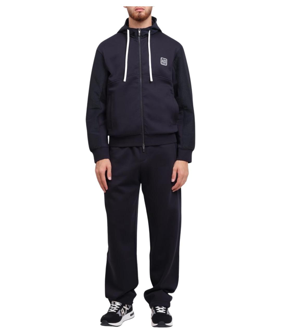 ARMANI EXCHANGE Синие хлопковые повседневные брюки, фото 1