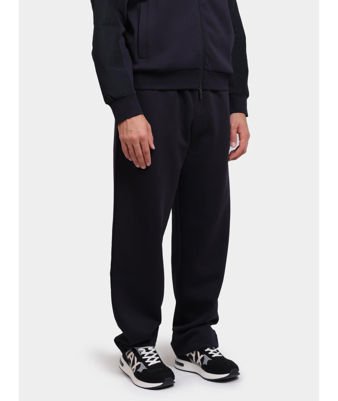 ARMANI EXCHANGE Синие хлопковые повседневные брюки, фото 4