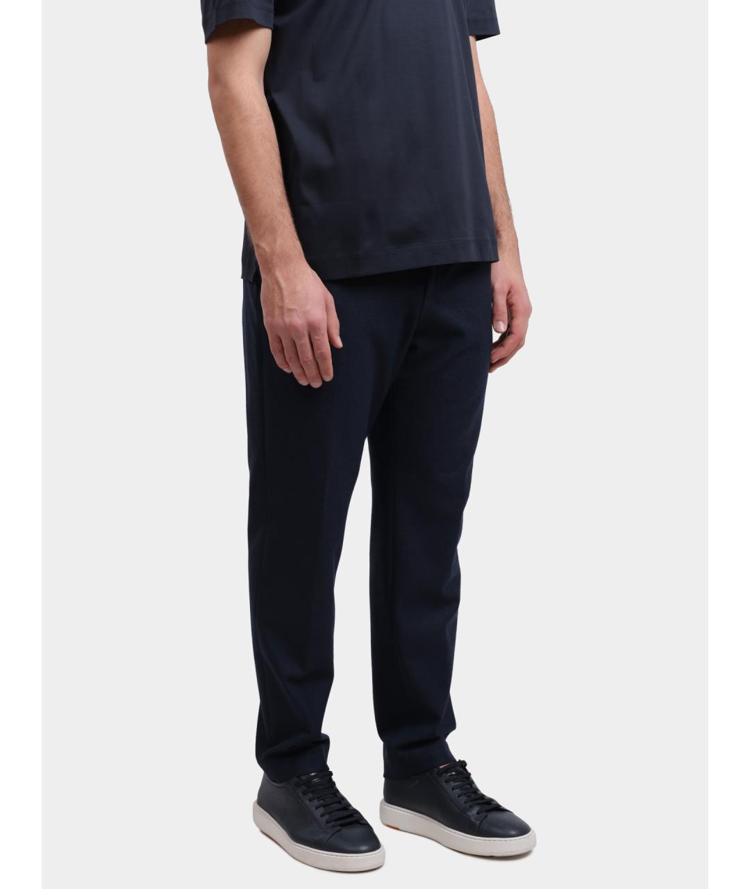 HUGO BOSS Синие повседневные брюки, фото 3