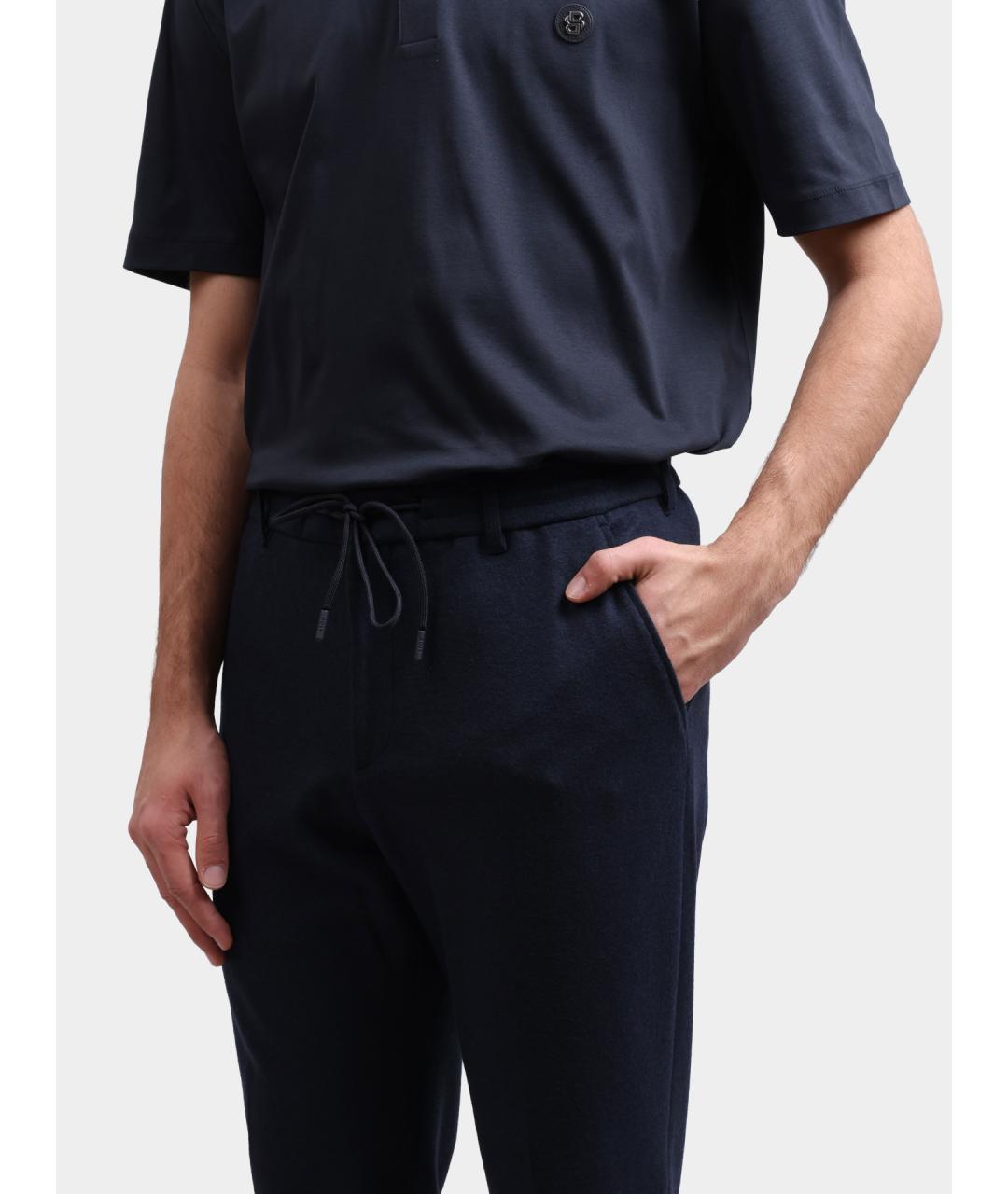 HUGO BOSS Синие повседневные брюки, фото 4