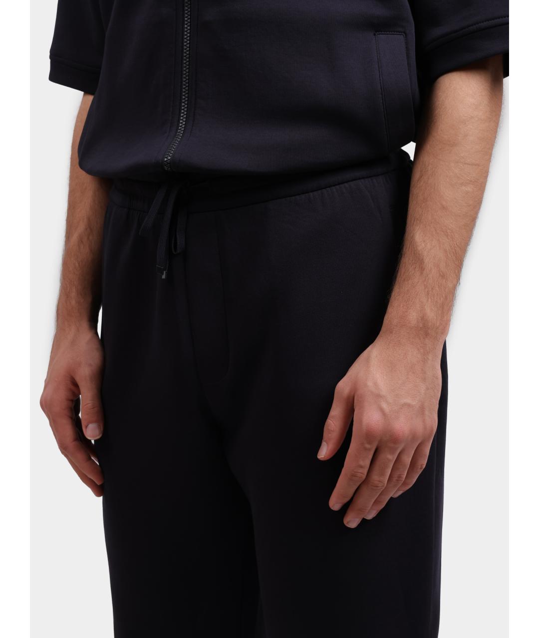 ARMANI EXCHANGE Темно-синие повседневные брюки, фото 4