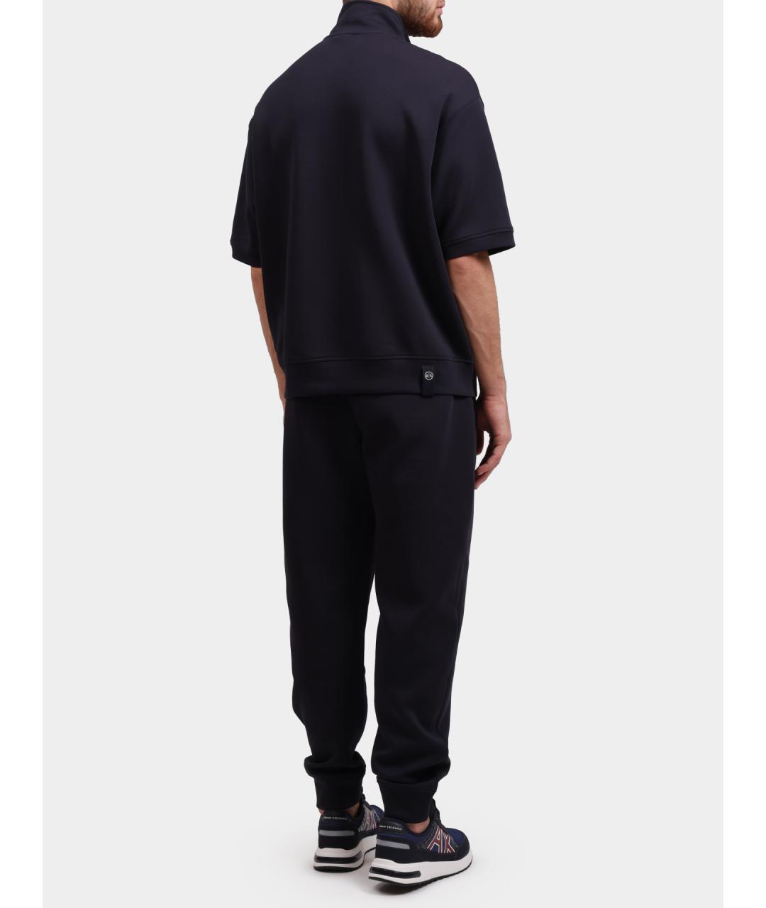 ARMANI EXCHANGE Темно-синие повседневные брюки, фото 5