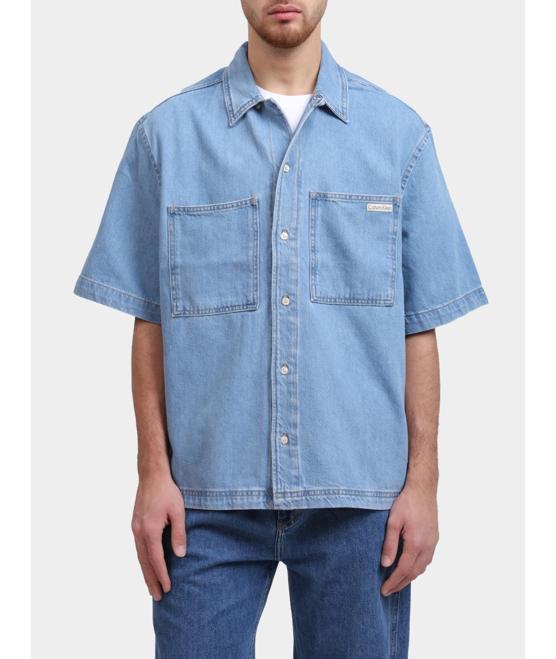 CALVIN KLEIN Голубая кэжуал рубашка, фото 6