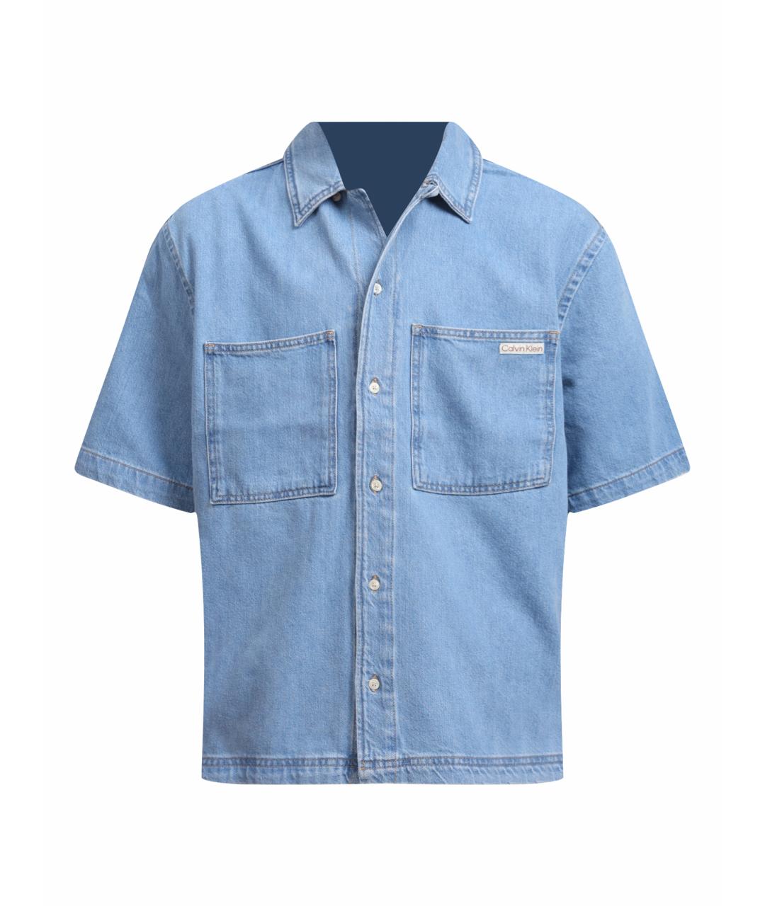 CALVIN KLEIN Голубая кэжуал рубашка, фото 1