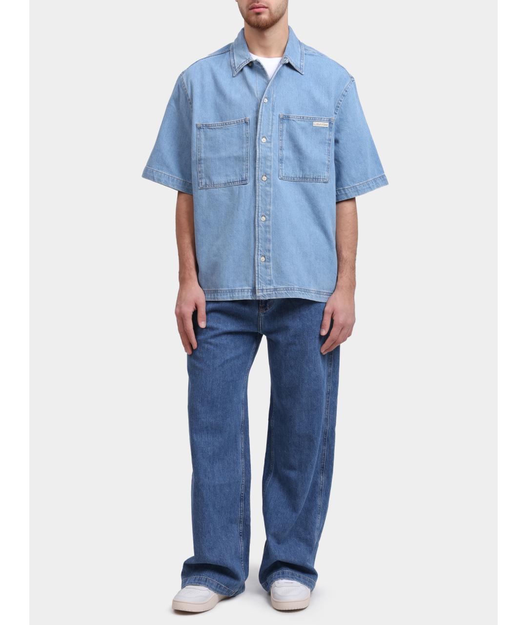 CALVIN KLEIN Голубая кэжуал рубашка, фото 2