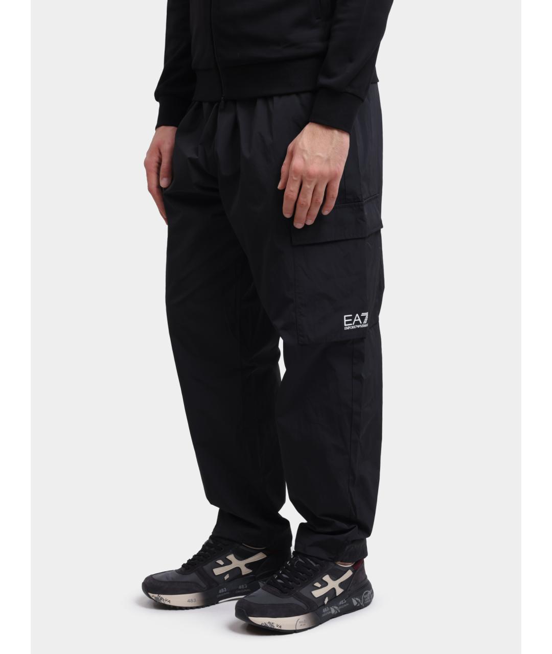 EA7 Черные повседневные брюки, фото 3