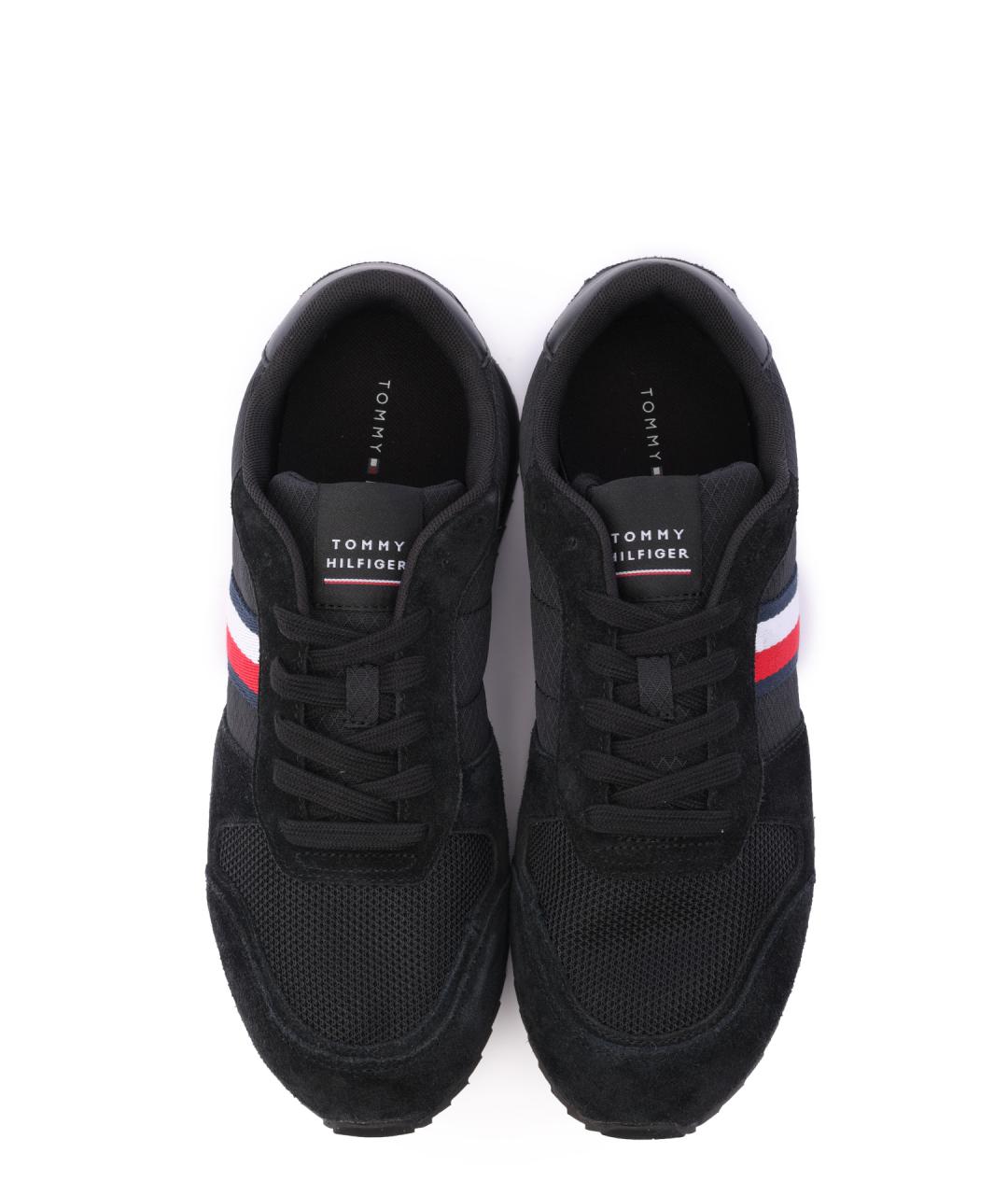 TOMMY HILFIGER Черные замшевые низкие кроссовки / кеды, фото 5