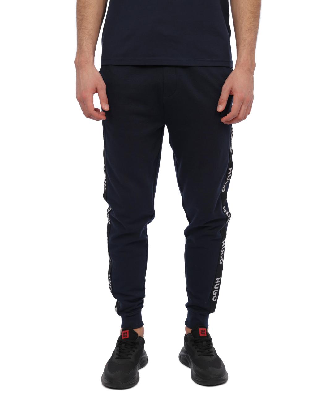 HUGO Синие повседневные брюки, фото 2