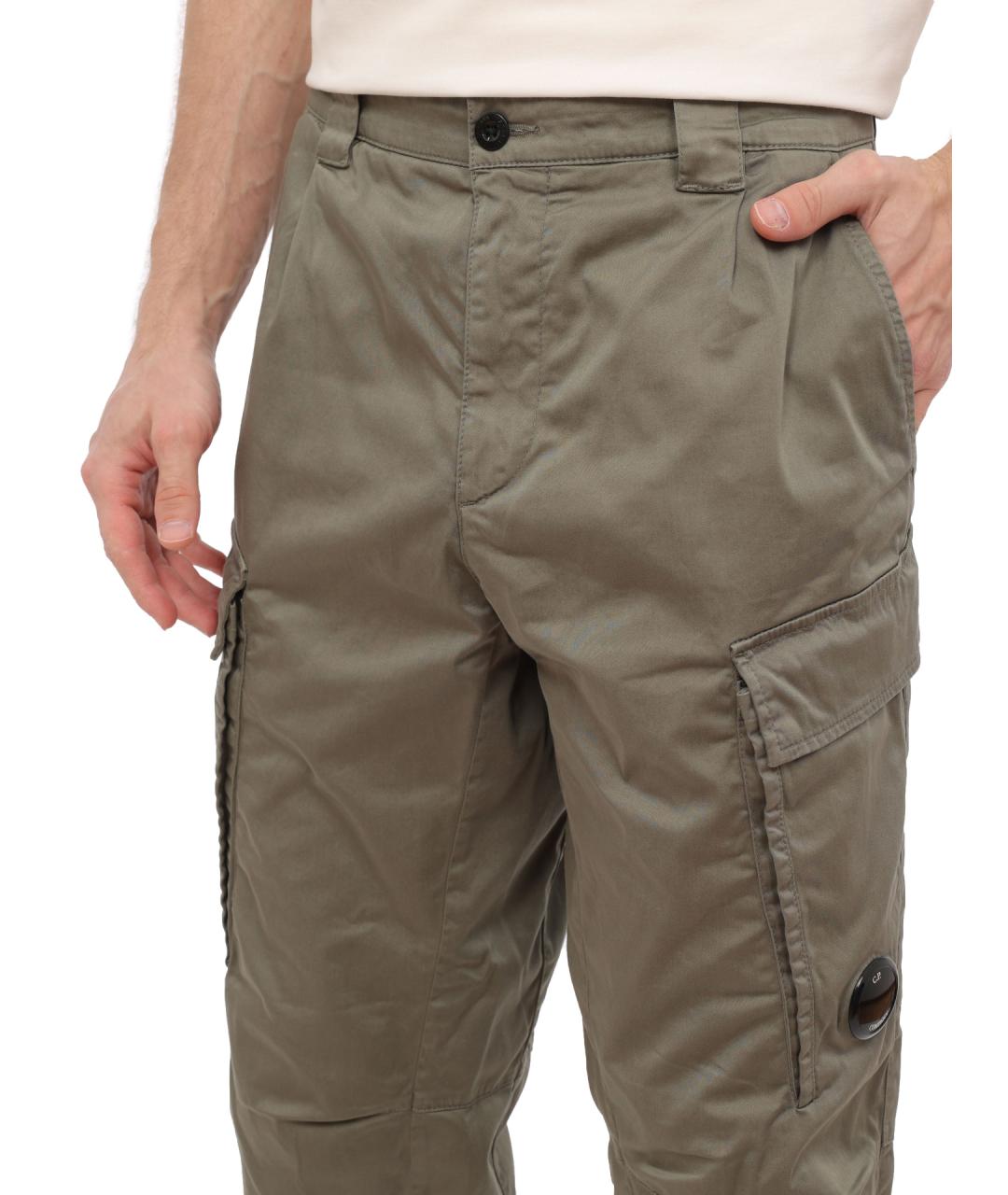 CP COMPANY Зеленые хлопковые повседневные брюки, фото 4