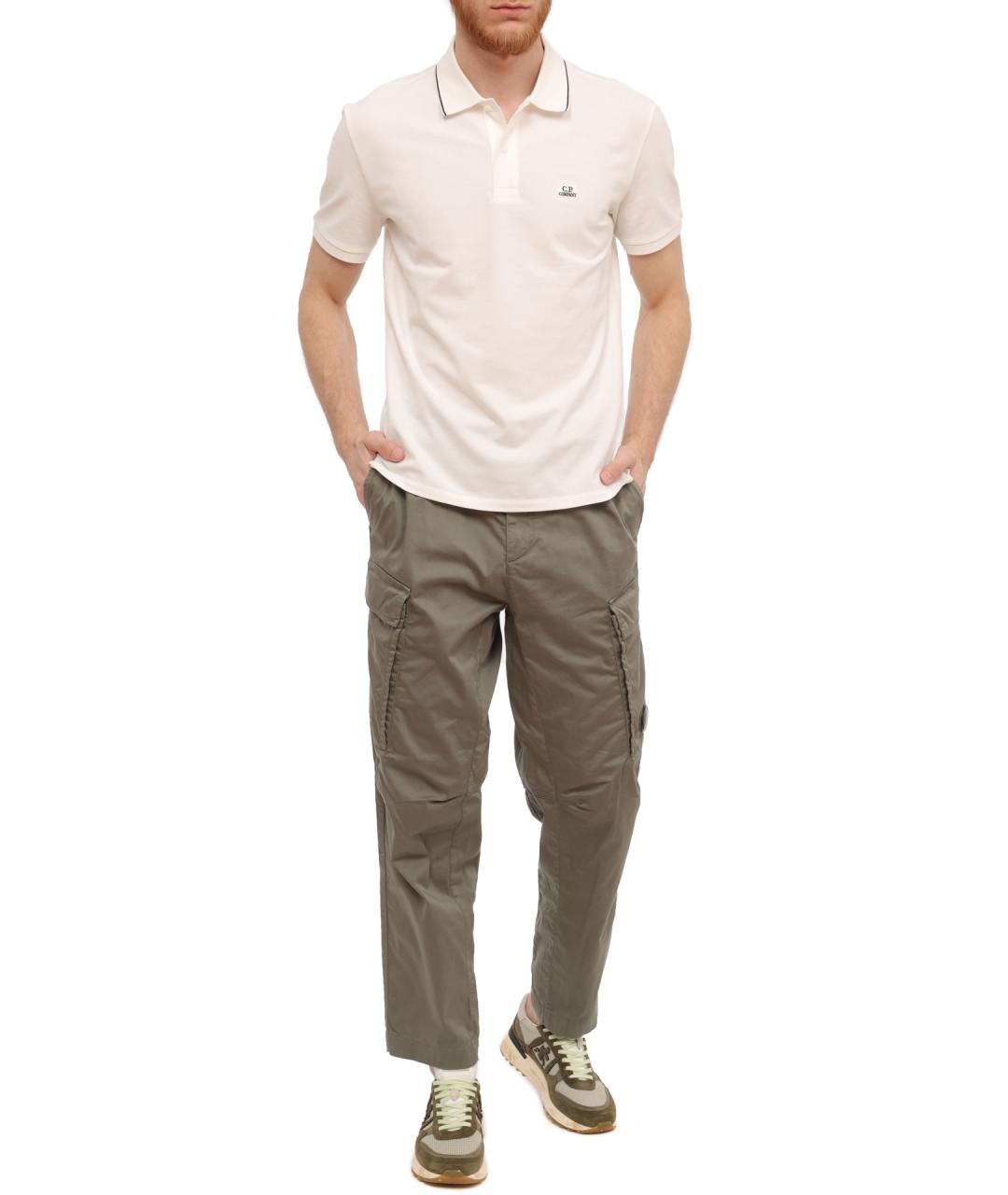 CP COMPANY Зеленые хлопковые повседневные брюки, фото 3