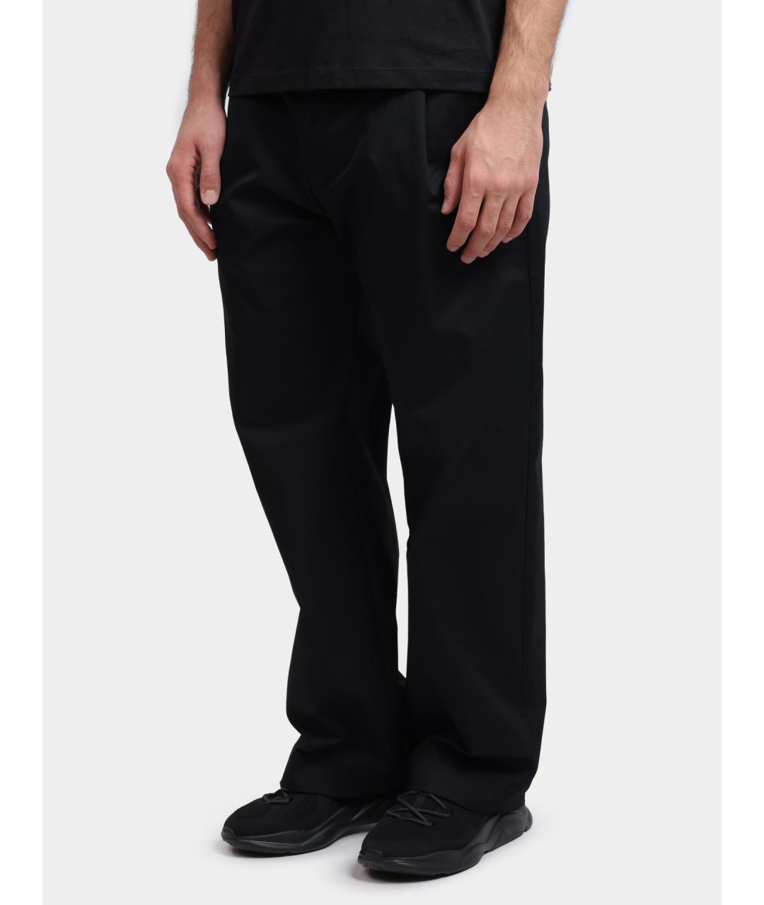 HUGO Черные хлопковые повседневные брюки, фото 2