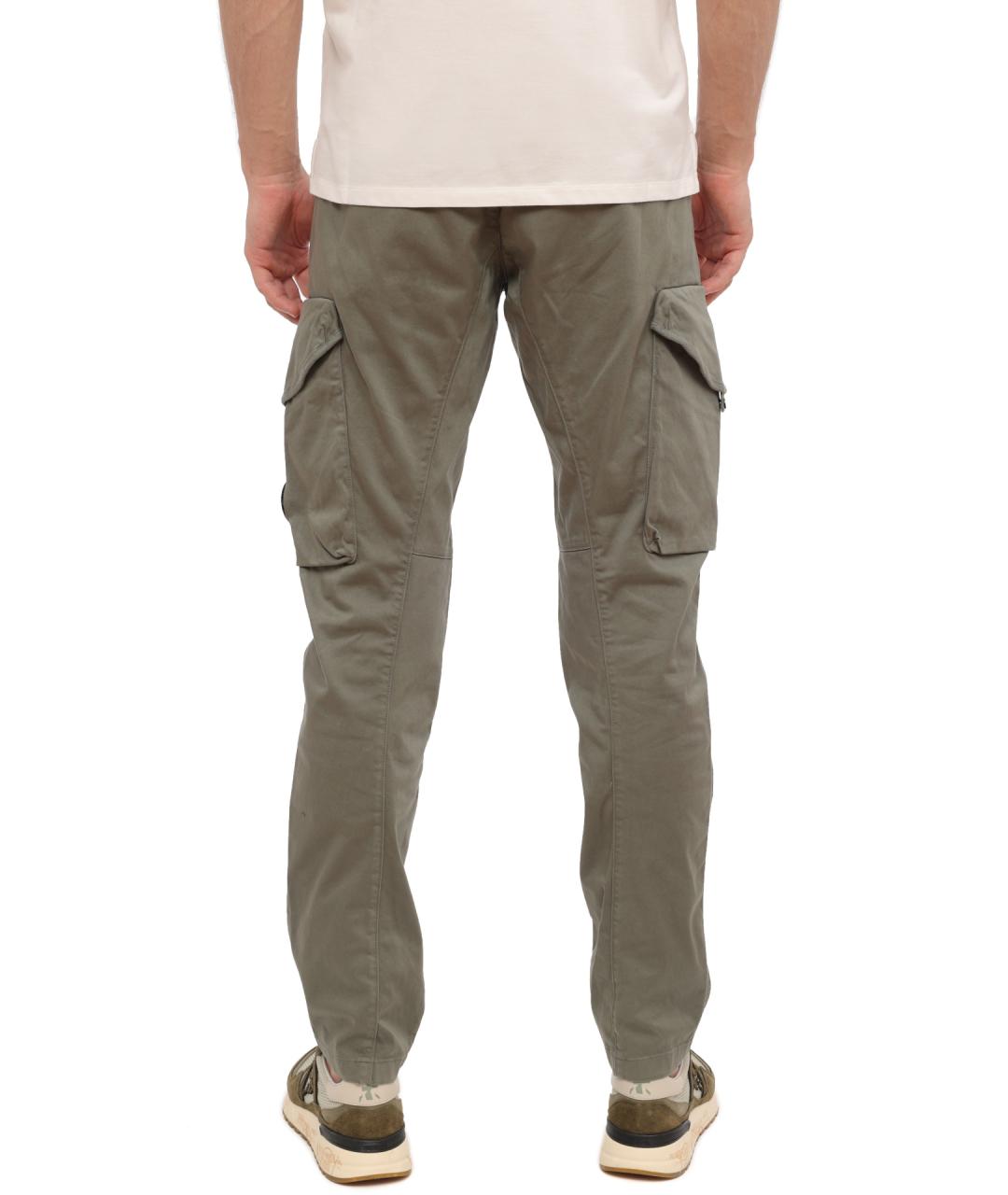 CP COMPANY Зеленые хлопковые повседневные брюки, фото 4
