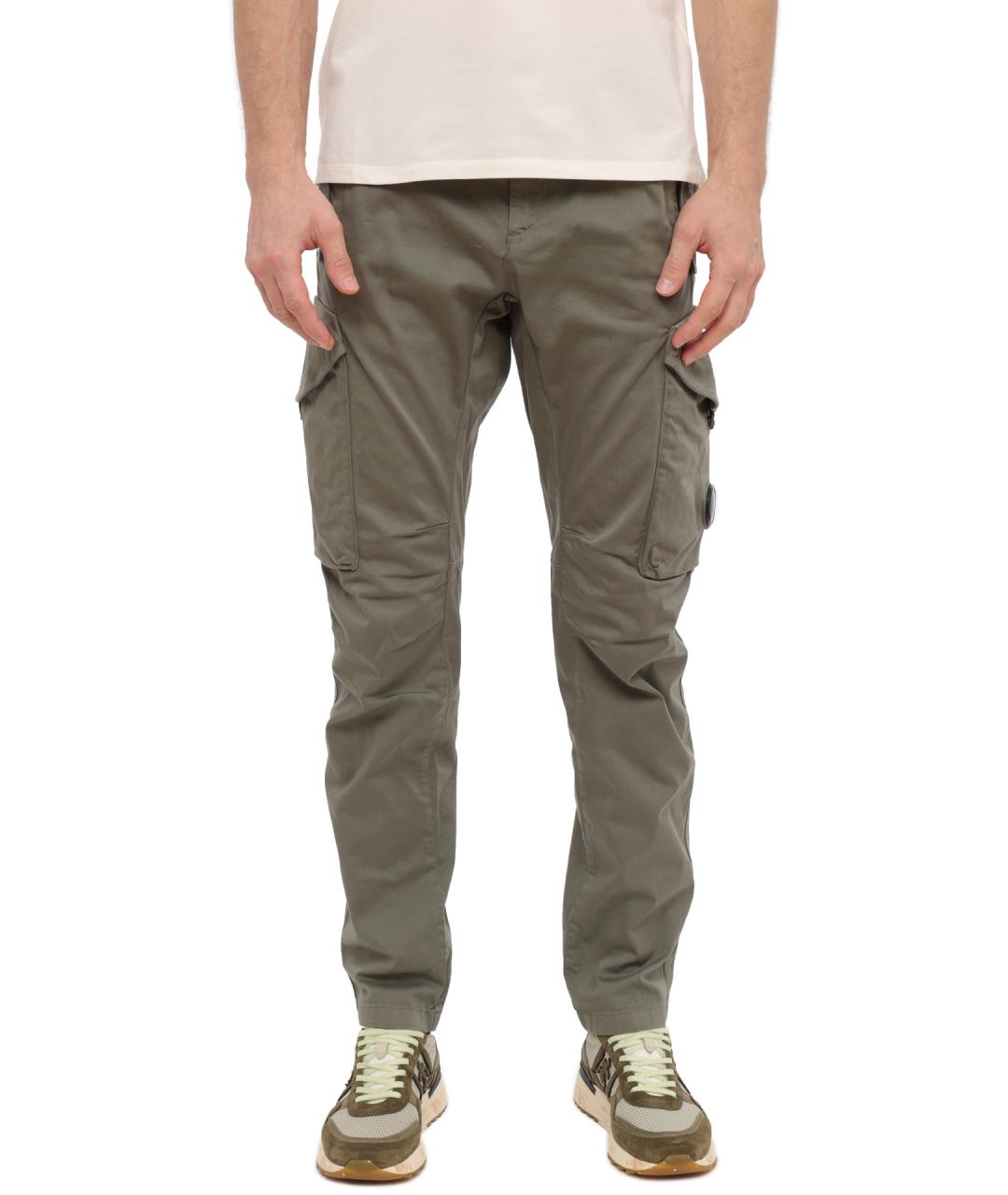 CP COMPANY Зеленые хлопковые повседневные брюки, фото 1