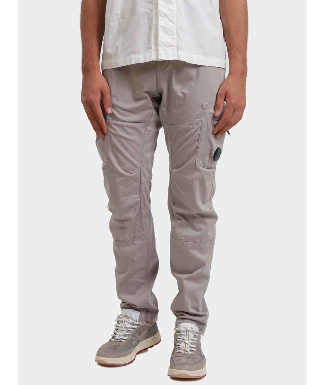 CP COMPANY Серые хлопковые повседневные брюки, фото 6