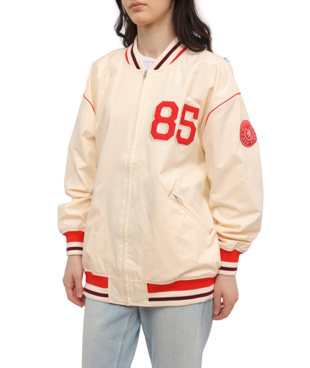 TOMMY HILFIGER Бежевая полиамидовая куртка, фото 5