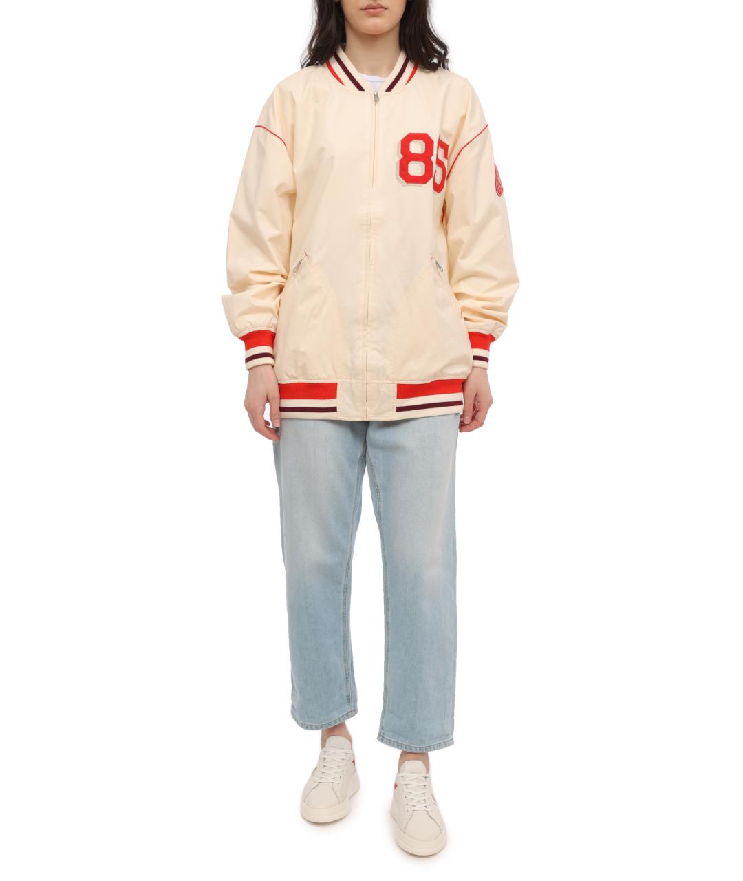 TOMMY HILFIGER Бежевая полиамидовая куртка, фото 4