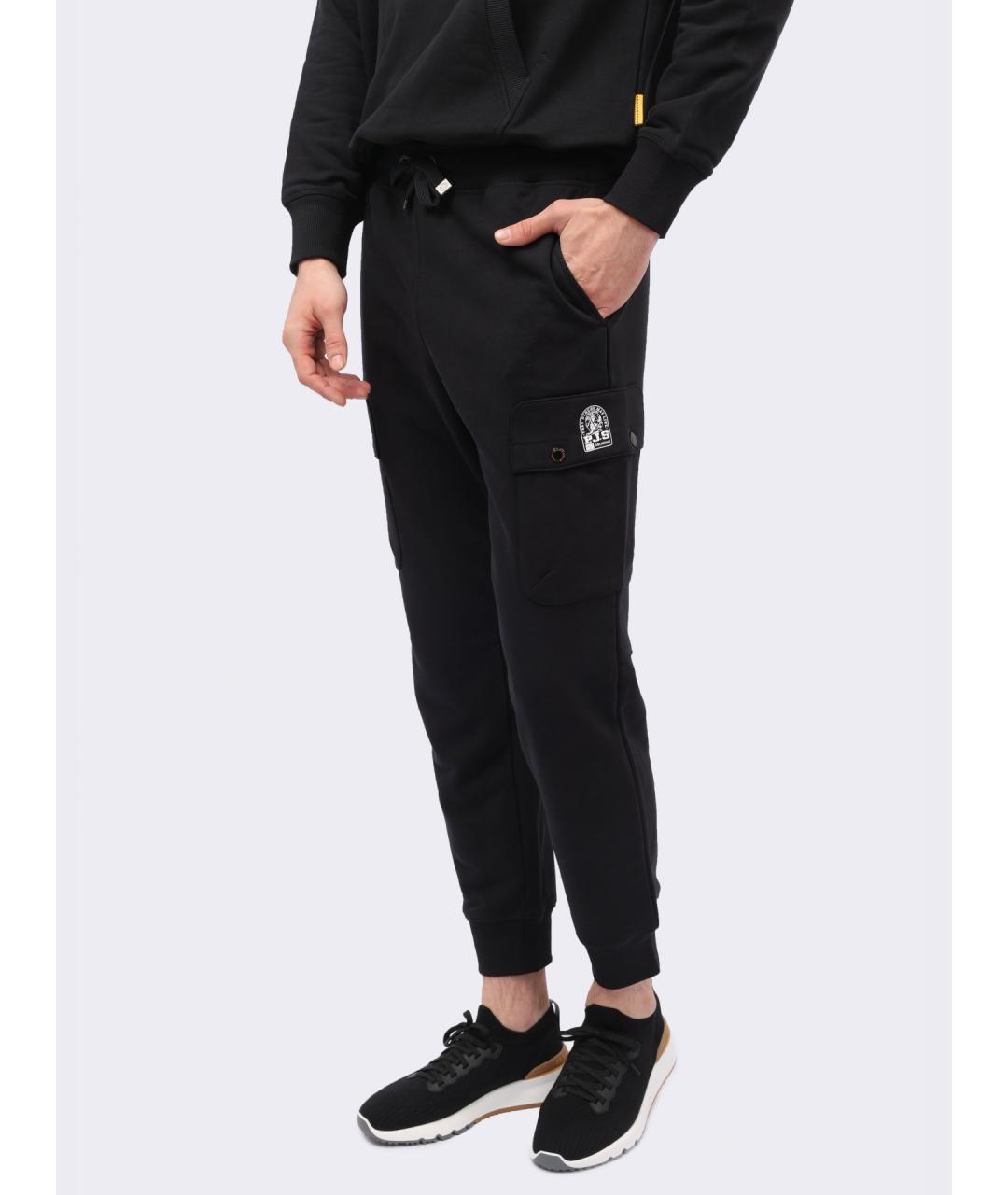 PARAJUMPERS Черные хлопковые повседневные брюки, фото 3