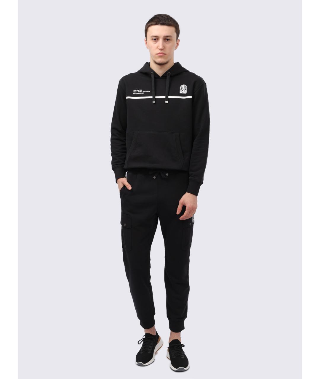 PARAJUMPERS Черные хлопковые повседневные брюки, фото 2