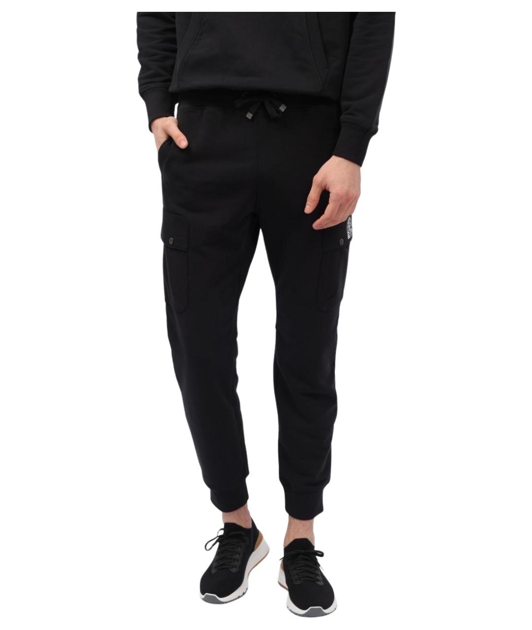 PARAJUMPERS Черные хлопковые повседневные брюки, фото 1