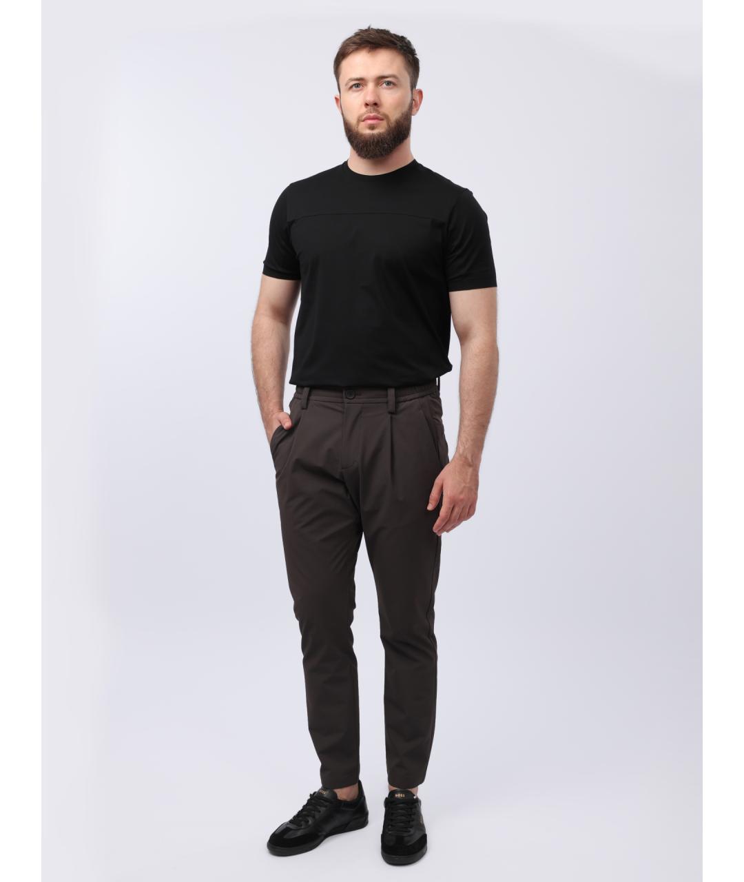 HERNO Серые повседневные брюки, фото 2