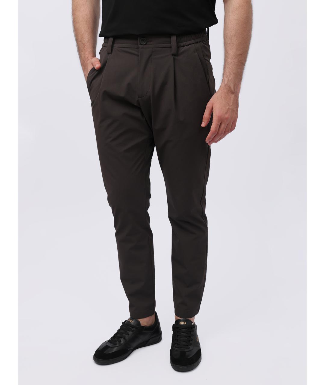 HERNO Серые повседневные брюки, фото 4