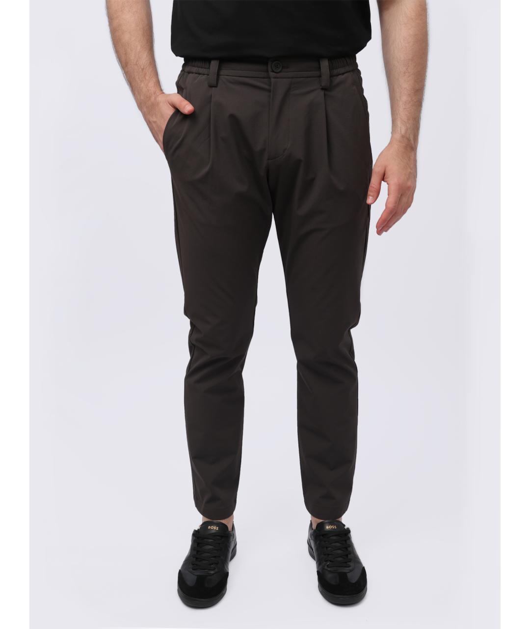 HERNO Серые повседневные брюки, фото 7