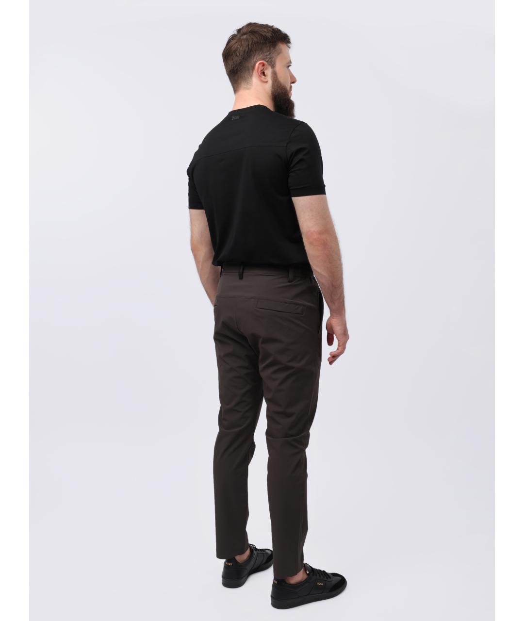 HERNO Серые повседневные брюки, фото 6