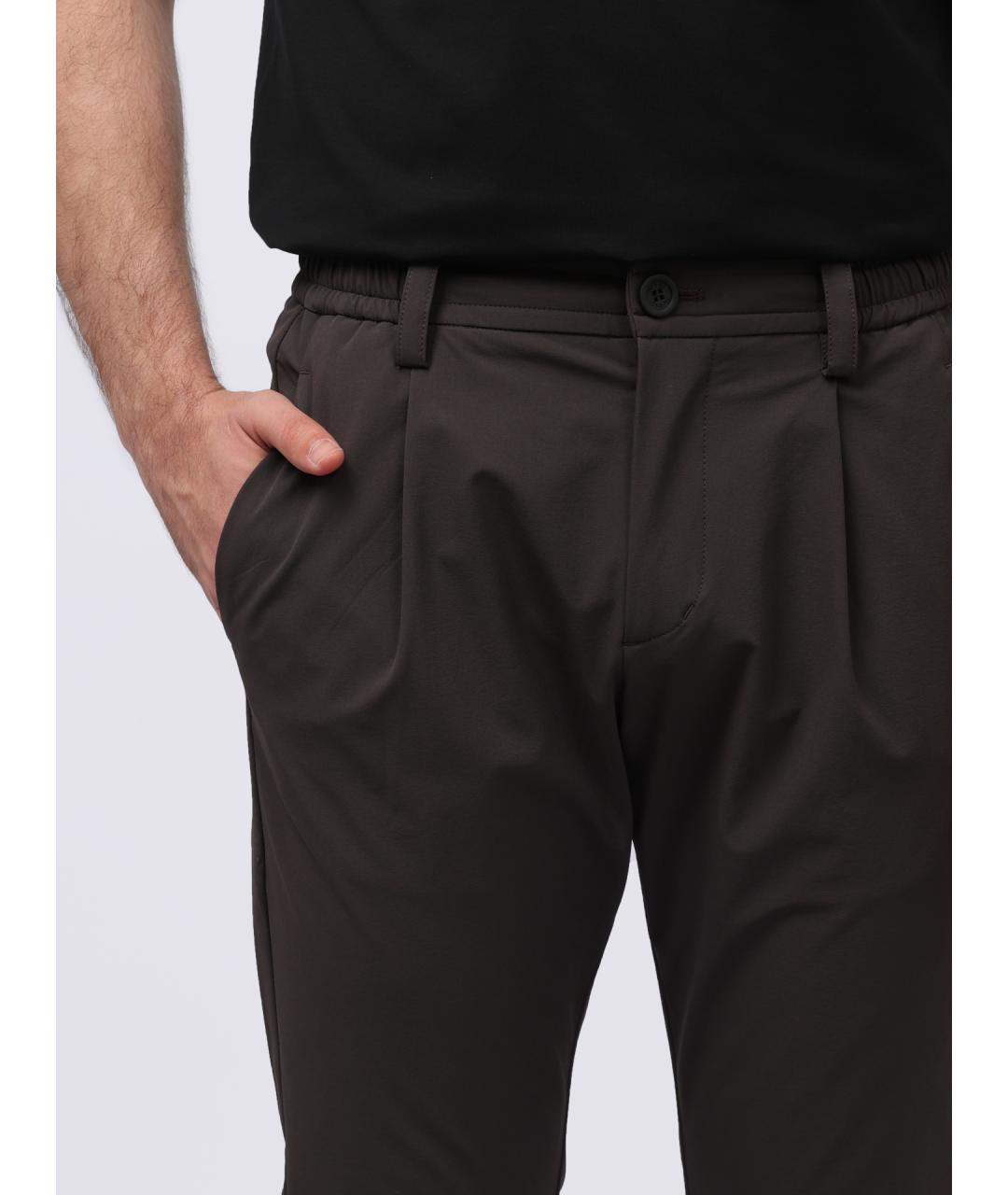 HERNO Серые повседневные брюки, фото 3