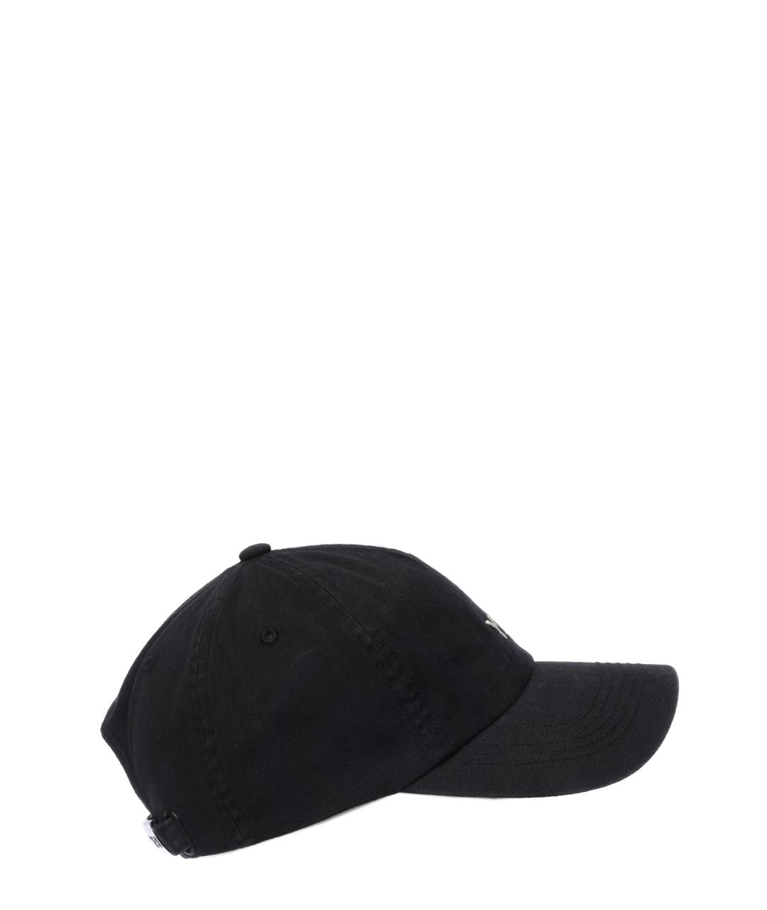 Y-3 Черная хлопковая кепка/бейсболка, фото 3