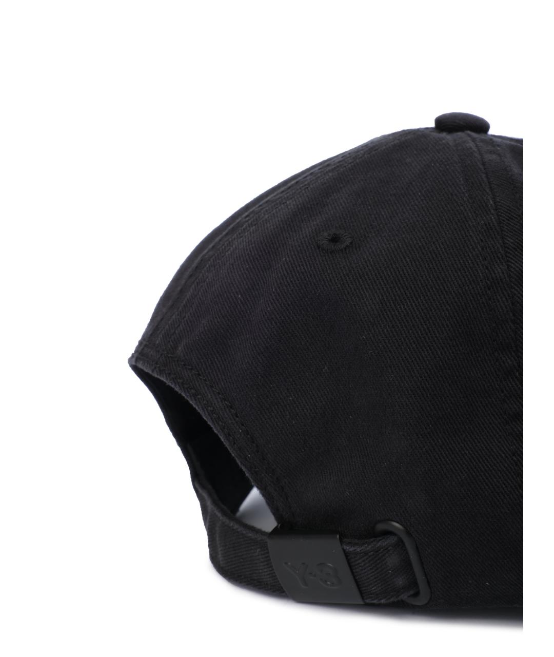 Y-3 Черная хлопковая кепка/бейсболка, фото 5